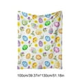 thumbnail image 3 of Vggrvlo Easter Blanket Easter Eggs Flowers Easter Throw Blanket for Couch Spring Pastel Soft Blanket for Bedding Sofa 40"x50", 3 of 8