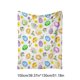 thumbnail image 3 of CaiYueKe Easter Blanket with Bunny and Eggs Design Flannel Fleece Throw Soft Lightweight Decorative Couch Bed Blankets for Adults Kids Holiday Seasonal Home Decor Gift, 3 of 9