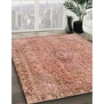 thumbnail image 2 of Ahgly Company Indoor Square Abstract Light Salmon Rose Pink Area Rugs, 7' Square, 2 of 6