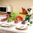 thumbnail image 4 of Sindcom 8 Pack Clear Plastic Storage Bins with Handles, Pantry Organizer Bins, Refrigerator, Cabinet, Kitchen, Countertops, Stackable Storage Containers for Home, 4 Pack Large and 4 Pack Small, 4 of 7