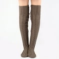 thumbnail image 2 of JeashCHAT Autumn And Winter Knitted Knee Length Stockings Women's Lengthened Floor Stockings WOOL Pile Stockings, 2 of 3