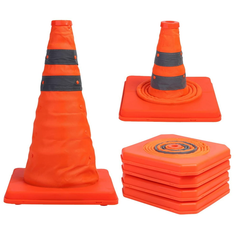 2 Pack Collapsible Pop up Traffic Cone Work Area Protection, Child Safety, Emergency, Roadside
