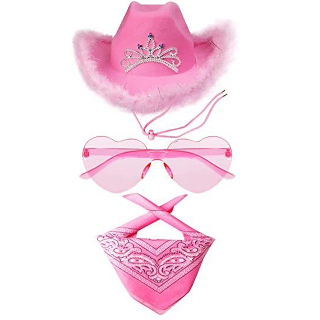 Cowboy Hats Western Cowboy Hats Bandanas Glasses Unisex Cowboy Hats Halloween Costumes Cosplay Dresses Party Accessories