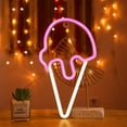 thumbnail image 1 of Batería de helado YAOZHOU decorativa con luz de neón USB, 1 of 7