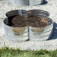 thumbnail image 2 of Grapevine Galvanized Steel Raised Garden Bed, 4 Leaf, Silver, 2 of 8