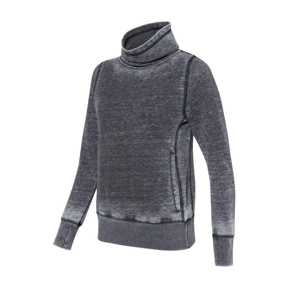 J. America - Women's Zen Fleece Cowl Neck Sweatshirt - 8930