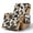 Beige-Cow, variant on SCRAWLGOD Cow Print Recliner Chair Cover Non Slip Anti Dust Furniture Protector Breathable Reclining Chair Cover with Pocket