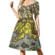 thumbnail image 1 of Vestido de manga corta con mapa vikingo antiguo de la Icélanda ropa de mujer ropa de fiesta vestido de manga larga vestidos cortos s auditivos, 1 of 7