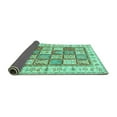 thumbnail image 2 of Ahgly Company Indoor Square Persian Turquoise Blue Traditional Area Rugs, 4' Square, 2 of 4