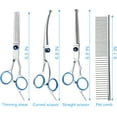 thumbnail image 6 of 5 in 1 Premium Dog Grooming Scissors, Professional Dog Scissors for Grooming with Safety Round Tips, A house of tools Stainless Steel Thinning Shears, Dog Pet Cat Shears for Grooming Kit, 6 of 7