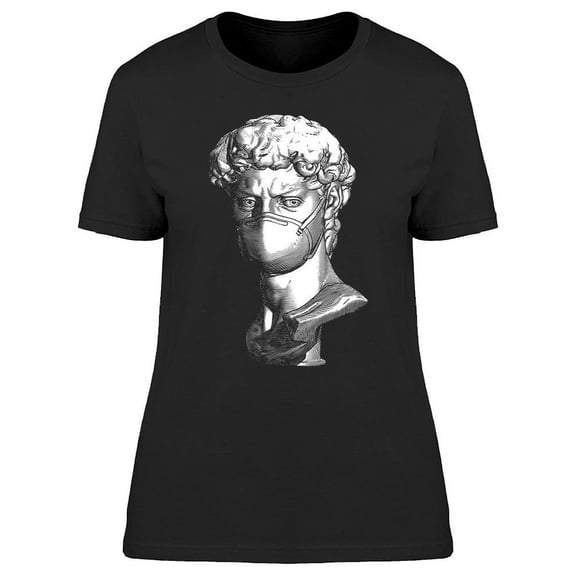 David Sculpture And Mask T-Shirt Women -Image by Shutterstock, Female x-Large