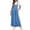 Blue, variant on Women Cotton Linen Overall Dresses Summer Casual Bib Jumper Dress Adjustable Straps Boho Maxi Dress with Pocket