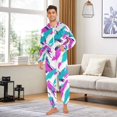 thumbnail image 6 of FORMRS Onesies Pajama for Adults Unisex Hoodie Winter Jumpsuit One Piece Sleepwear, Sizes S-2XL, Abstract Drawing, 6 of 7
