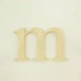 thumbnail image 2 of Package of 1, 16 Inch X 3/4" Thickness Baltic Birch Wood Letter m in The Times New Roman Font, Thick, Lower Case for Art & Craft Project, Made in USA, 2 of 4