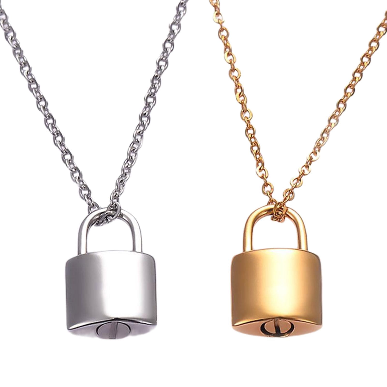 Mens Padlock Necklace