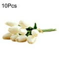 thumbnail image 2 of Deyuer 10Pcs Artificial Tulip Home Garden Wedding Flower Arrangement Desktop Decor,White, 2 of 8
