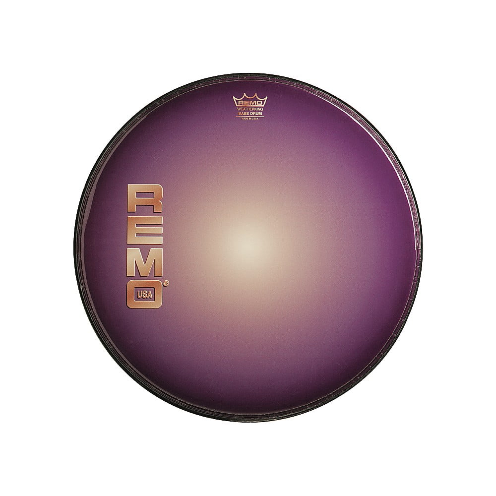 Remo Graphic Heads Purple Sunburst Resonant Bass Drum Head 20 in