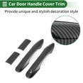 thumbnail image 3 of Cubierta de manija de puerta de automóvil Unique Bargains, cubierta de manija de puerta lateral, para Toyota HiAce 2019-2020, ABS negro, 1 juego, 3 of 6