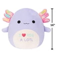 thumbnail image 2 of Squishmallows 16 inch Monica the Purple Axolotl with “I Love You a Lotl” - Child's Ultra Soft Stuffed Plush Toy, 2 of 7