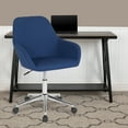 thumbnail image 2 of Flash Furniture Cortana Home and Office Mid-Back Chair in Blue Fabric, 2 of 12