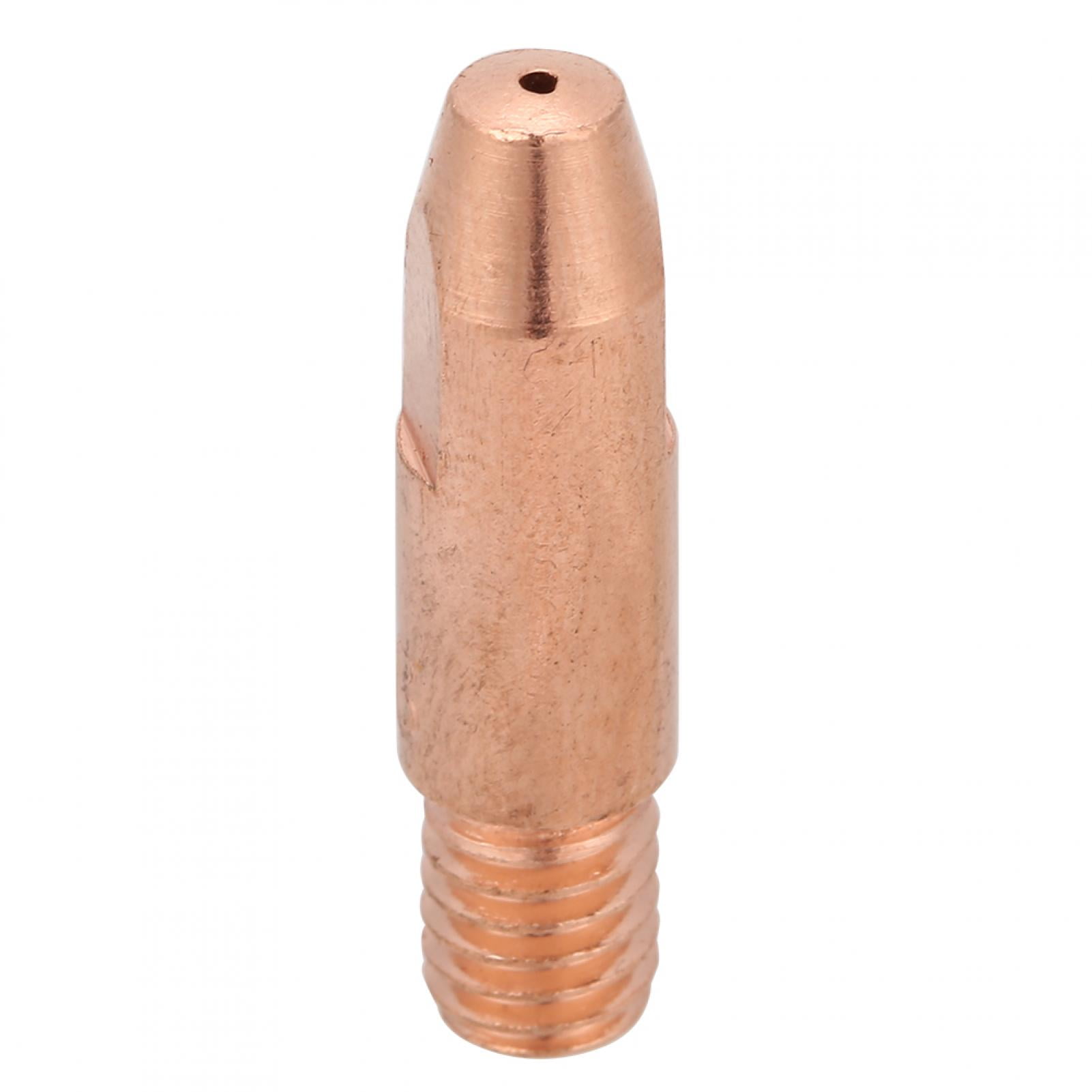 0.8 20Pcs Red Copper Contact Tip M6 for Binzel 24KD MIG/MAG Welding Torch 0.8/1.0/1.2mm Welding Contact Tip 