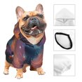thumbnail image 3 of Balery Starry Sky Meditating Fox Sudadera con Capucha para Perros Pequeños – Ropa para Mascotas, Disfraz para Perros y Gatos, Ideal para Fiestas y Cosplay-Large, 3 of 7
