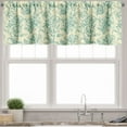 thumbnail image 3 of Ambesonne Green Valance & Curtain, Botanical Floral Vintage, 55"x24", Cream Pale Blue, 3 of 6