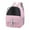 Pink, variant on DOLITY Cat Carrier Backpack Transparent Window PU Leather Cats Puppy Bag for Walking Pink