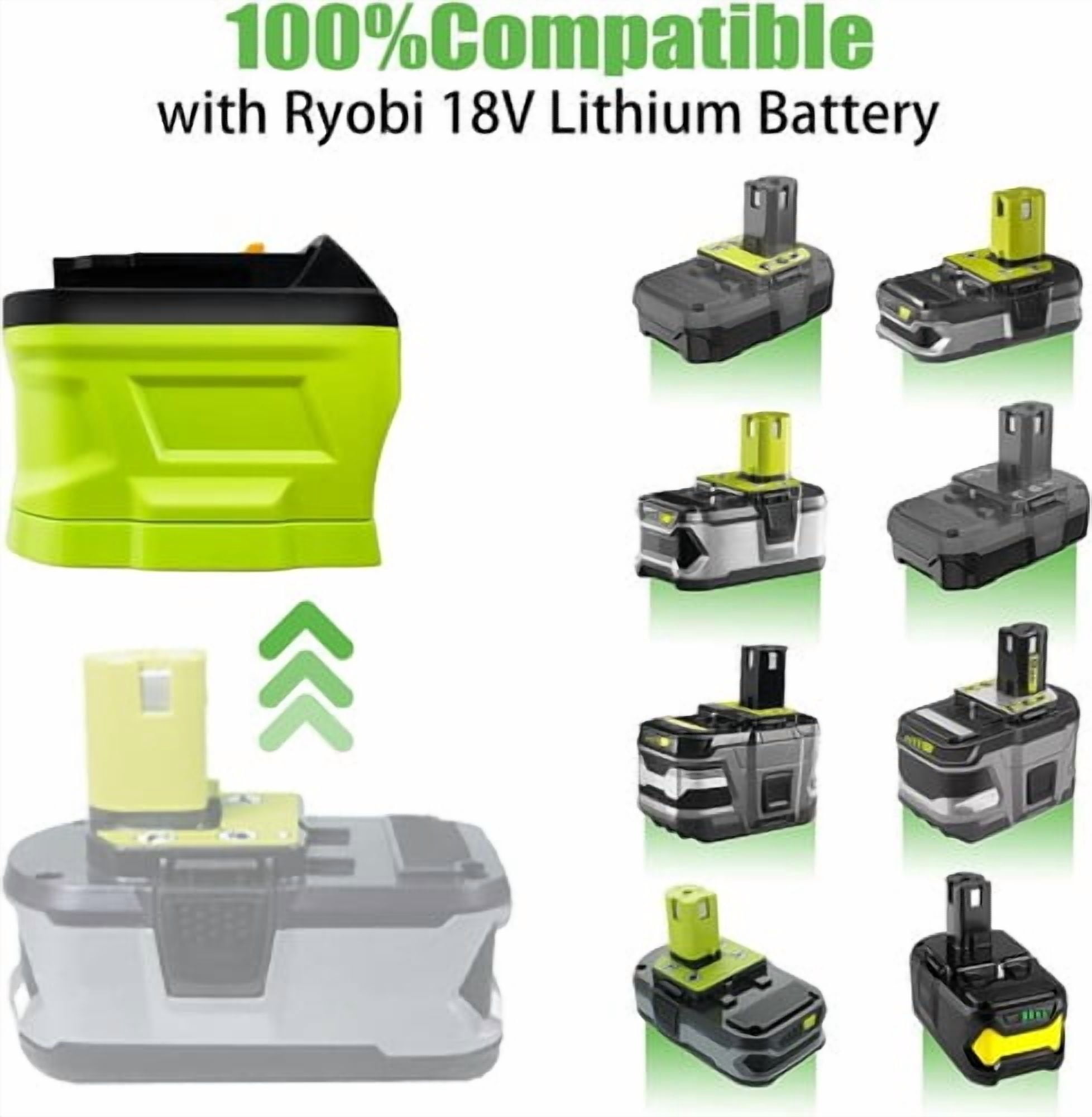 Battery Adapter for 18v Ryobi 18v  Li-ion Battery Convert to dewalt 18V 20v max BatteryDCB200