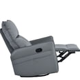 thumbnail image 2 of Rocking Recliner Chair | 360° Swivel, Rocking & Reclining for Living Room, Nursery | Soft PU Surface with High - Density Sponge Cushions | Easy - to - Clean and Sturdy for Heavy Users, 2 of 3