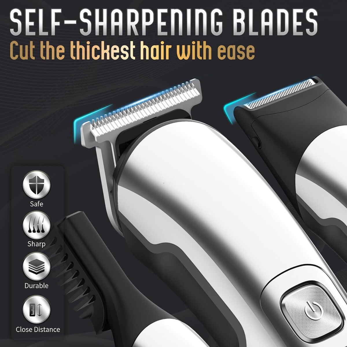 Beard Trimmer for Men, Waterproof Electric Razor for Nose,Body,Face,Mustache,Cordless Hair Clippers Shavers Grooming Kit, Gifts for Men Husband Father