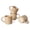 Cream, variant on Famiware 4 Pieces Stoneware Mug Set (12oz), Cream & Cocoa