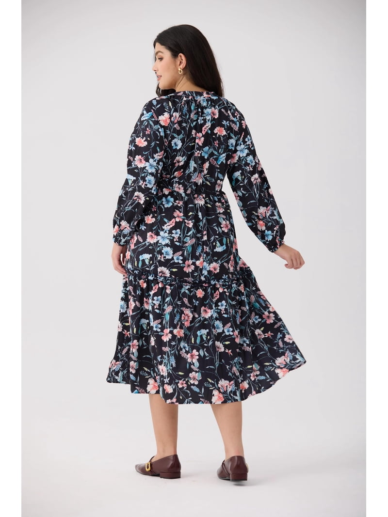 slim fit dress slacks Walmart Frontwalk Fall Dresses For Women 2024 Lapel Neck Button Long S   VinNews Recommendations