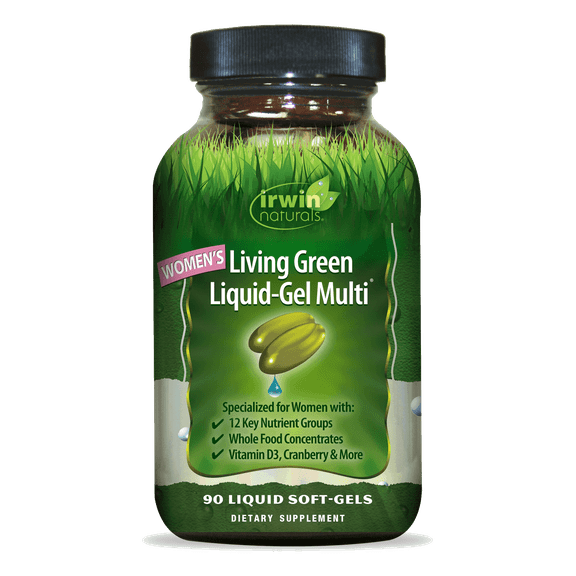 Irwin Naturals Living Green Liquid-Gel Multi for Women - 90 Liquid Soft-Gels