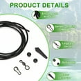 thumbnail image 6 of Sinyiin 6PCS Helicopter Hair Rigs Leader Tied Carp Fishing Rigs Outdoor Fishing Accessory Pre Rigged Rig Tube, 6 of 7