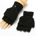 thumbnail image 2 of Skpblutn Glove Thermal For S Coral Fleece Elastic Cuff Lined Winter Warm Gloves Black One Size, 2 of 4