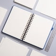 thumbnail image 6 of Notebook with Elastic Hardcover Lined Journal, Flat-Lay Coil Binding, Thick Ink-Proof Paper, Pen Loop and Closure Strap, Portable Business Diary Notepad for Office, Meeting, 6 of 8