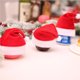 thumbnail image 3 of Naiovety 10 unids Mini Sombrero de Santa para Copas de Champán Altavoz Bluetooth Decoración Tela de Terciopelo Encantador Mini Sombreros de Navidad Kits de decoración para fiestas Naiovety HA017504-00, 3 of 6