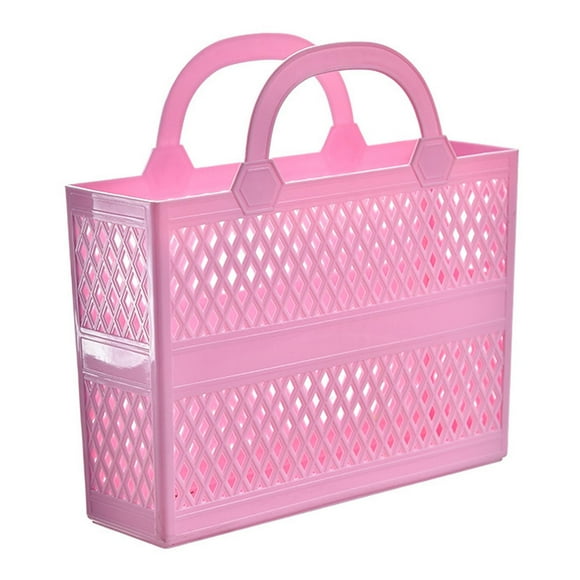 GUOOL Plastic Storage Basket Minimalist for Dressing Room Party Supplies Farmhouse Pink