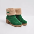 thumbnail image 4 of Mostsola Snow Boots for Women Warm Furry Lined Booties Lug Sole Heel Winter Mid Calf Boots, 4 of 8