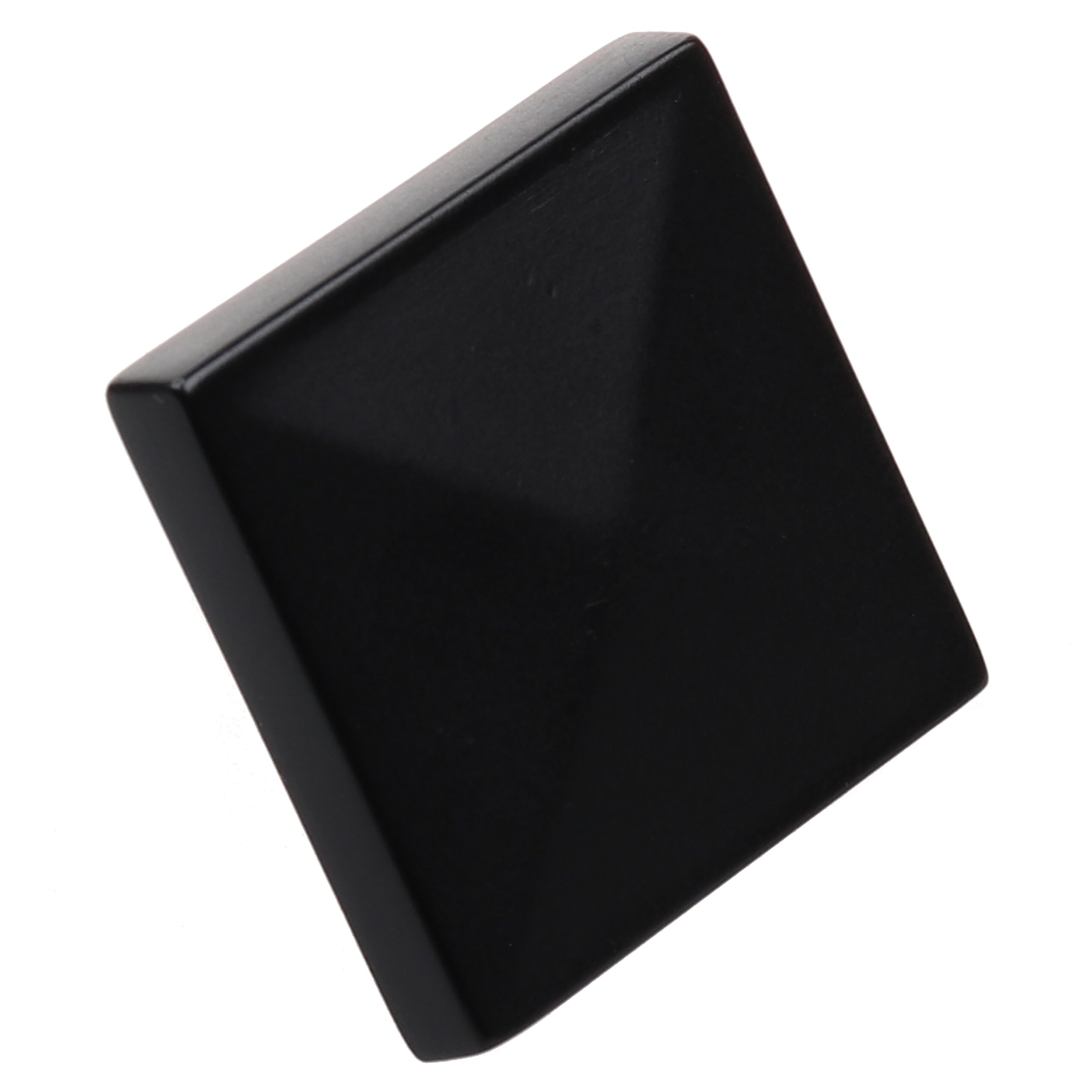 GlideRite 1-1/4 in. Classic Square Pyramid Cabinet Knobs, Matte Black, Pack of 5 - image 2 of 4