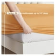 thumbnail image 4 of KriKac Sheets Set - 3 Piece Bed Sheets, Double Brushed Sheet Set, Hotel Luxury Bed Sheets Size, Extra Soft Light Orange Sheets, Size Bed Set, 4 of 9