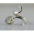 thumbnail image 3 of Navya Craft Rainbow Moonstone Ring, 925 Sterling Silver Snake Design Gemstone Promise Ring Size 12.0, 3 of 5