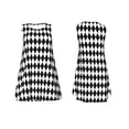 thumbnail image 7 of Lsque Black And White Diamonds Pattern Summer Dresses for Women – Sleeveless T-Shirt Swing Sundress, Perfect for the Beach and Casual Days, 7 of 7