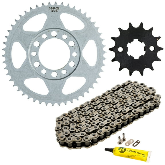 Niche Sprocket Chain Set for Yamaha TW200 14/50 Tooth 428 Front Rear Kit MK1013112