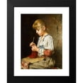 thumbnail image 2 of Alexei Harlamoff 11x14 Black Modern Framed Museum Art Print Titled - Girl Crocheting, 2 of 5