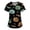 Green #006, variant on Halloween Scrub Tops Women Funny Short Sleeve Spooky Pumpkin Bat Printed Scrub Shirts Horror V Neck Scrubs Medical Nurse Workwear Nursing Uniform with Pockets, XL