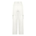 thumbnail image 5 of iHPH7 Cargo Jeans for Women, Wide Leg Jeans Woman, Baggy Jeans, Y2k Jeans, Mid Rise Jeans for Women, White S, 5 of 5