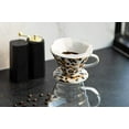 thumbnail image 3 of Kajava Mama Pour Over Coffee Dripper - Ceramic Slow Brewing Accessories for Home, Cafe, Restaurants - Easy Manual Brew Maker Gift - Strong Flavor Brewer - V02 Paper Cone Filters - Leopard, 2 Cup, 3 of 6