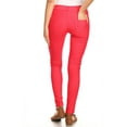 thumbnail image 3 of Women's Cotton Blend Full Length Jeggings Stretchy Skinny Pants Jeans Leggings, 3 of 3